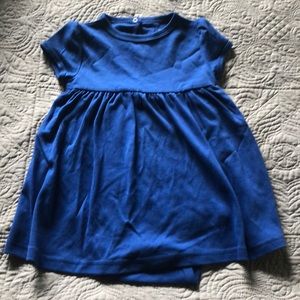 Primary Royal Blue onesie dress 18-24 months